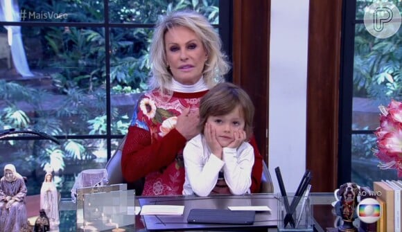 Ana Maria Braga recebeu mais uma vez o neto Bento, de 4 anos, no 'Mais Você', nesta sexta-feira, 8 de julho de 2016