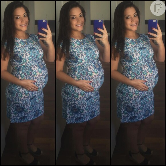 Thais Fersoza está grávida de nove meses