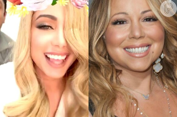 Anitta se divertiu ao se comparar com Mariah Carey, uma de suas referências na músca