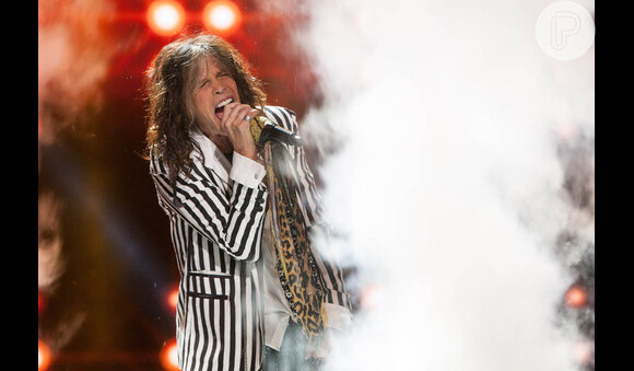 Steven Tyler, vocalista da banda Aerosmith, também foi uma das atrações musicais do Miss Universo 2013