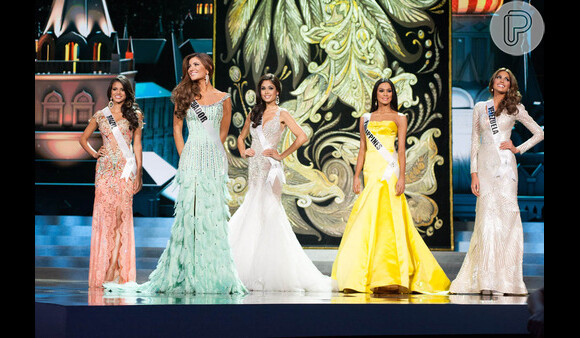 As cinco finalistas do Miss Universo 2013
