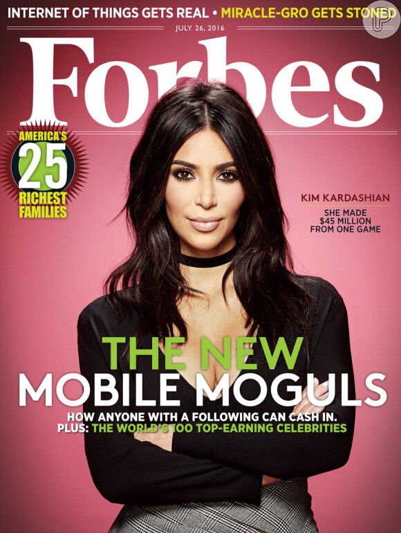 Kim Kardashian estrela capa da 'Forbes', com fortuna de R$ 169 milhões: 'Honra'