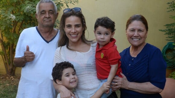Wanessa Camargo visita avós com filhos e o marido em meio a rumores de crise