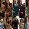 Thais Fersoza postou no seu Instagram uma montagem com várias fotos que marcam diferentes fases da gravidez de Melinda