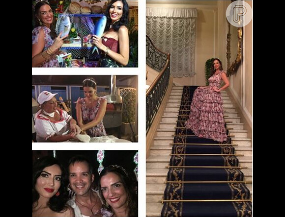 Luciana Cardoso prestigiou evento da grife italiana Dolce & Gabbana durante viagem à Itália