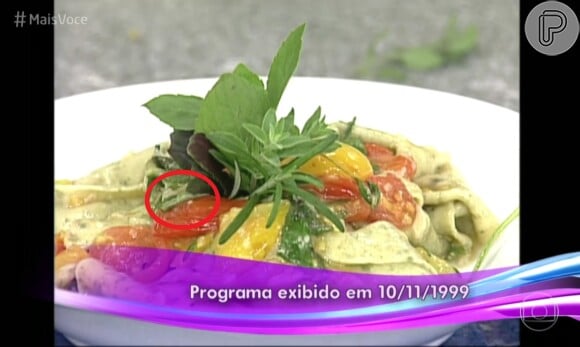 Lagarta foi vista em prato do 'Mais Você'. 'A mais famosa da TV brasileira!', brincou Ana Maria Braga