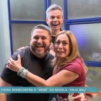 Susana Vieira se reencontra com ator da 1ª versão de 'Anjo Mau': 'Meu bebê'