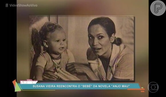 Susana Vieira interpretou a babá Nice, que cuidava de Edi (Eric Barbosa), na novela 'Anjo Mau', cuja primeira versão foi ao ar em 1976