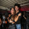 Nicole Bahls e o namorado, Marcelo Bimbi, no Baile da Favorita, no Rio, neste sábado, 16 de julho de 2016
