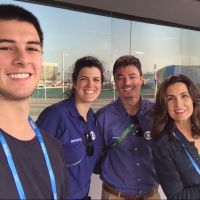 Fátima Bernardes visita Parque Olímpico com filho Vinícius: 'Um dos voluntários'