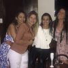 Namorada de Zezé Di Camargo, Graciele Lacerda posa com amigas em balada no Mato Grosso