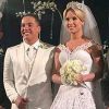 Vestido de noiva de Thyane Dantas está avaliado em R$ 72 mil: '58 mil cristais'