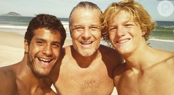 Marcello Novaes é pai de Diogo, 21 anos, e Pedro, 19. Ele disse que se encontrou na paternidade: 'Amor incondicional'