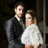 Gabriel Godoy e Tatá Werneck formam o casal Leozinho e Fedora Abdala na novela 'Haja Coração'