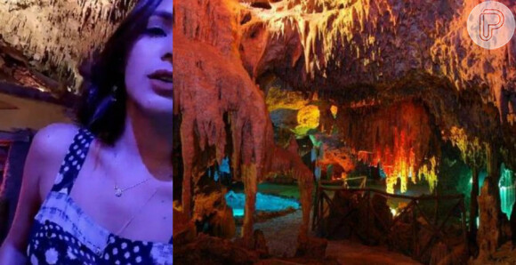 Na noite desta quinta-feira, 4 de agosto de 2016, ela jantou com dois amigos no luxuoso Alux Restaurant, localizado dentro de uma gruta em Riviera, Cancun