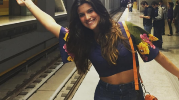 Giulia Costa vai de metrô à cerimônia de abertura da Olimpíada 2016: 'Recurso'