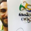 Rodrigo Lombardi também carregou a tocha olímpica