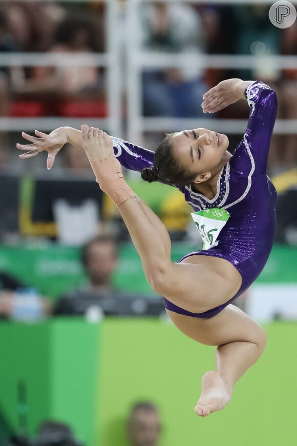 Flavinha Saraiva foi destaque na ginástica artística brasileira durante competição da Olimpíada Rio 2016, em 7 de agosto de 2016