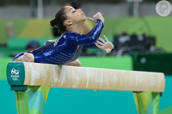 A ginasta brasileira Flávia Saraiva encantou o público durante a Olimpíada Rio 2016