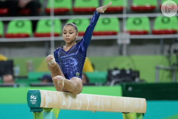 A ginasta brasileira Flávia Saraiva encantou o público durante a Olimpíada Rio 2016
