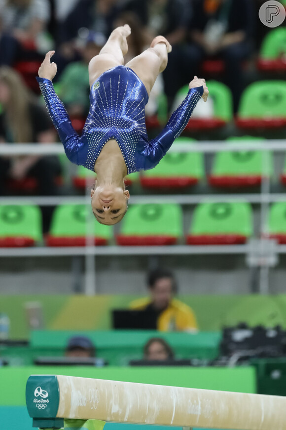 A ginasta brasileira Flávia Saraiva encantou o público durante a Olimpíada Rio 2016