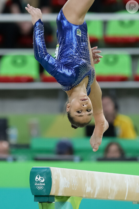 A ginasta brasileira Flávia Saraiva encantou o público durante a Olimpíada Rio 2016