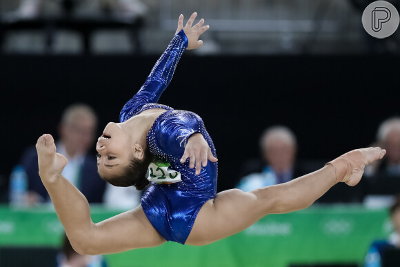 A ginasta brasileira Flávia Saraiva encantou o público durante a Olimpíada Rio 2016
