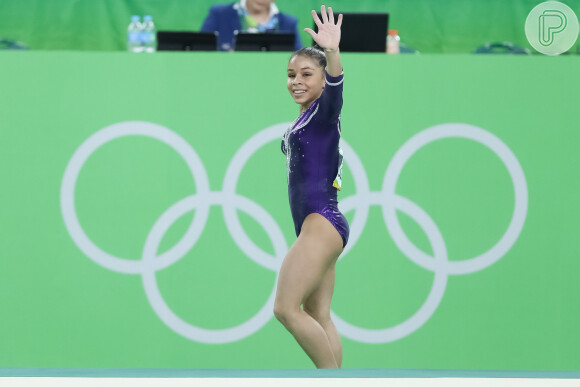 A ginasta brasileira Flávia Saraiva encantou o público durante a Olimpíada Rio 2016