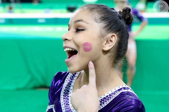 A ginasta brasileira Flávia Saraiva encantou o público durante a Olimpíada Rio 2016