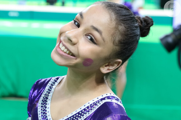 A ginasta brasileira Flávia Saraiva encantou o público durante a Olimpíada Rio 2016