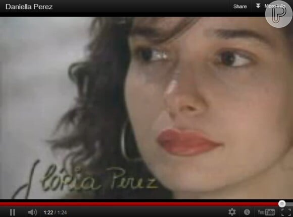 Glória Perez publica vídeo exibido no último capítulo da novela "De Corpo e Alma", com imagens de Daniella Perez