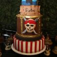 Pietro, filho de Otávio Mesquita, escolheu o tema piratas para a festa nesta segunda-feira, dia 08 de agosto de 2016