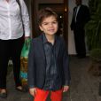 Lorenzo Gimenez, filho de Luciana Gimenez e Marcelo de Carvalho, também apostou em um look cheio de estilo