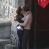 Kristen e Robert são flagrados durante filmagem de 'Lua Nova', segundo filme da saga 'Crepúsculo', na Itália, em 2009