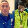Neymar homenageia Rafaela Silva, medalha de ouro no judô, nesta segunda-feira, dia 08 de agosto de 2016
