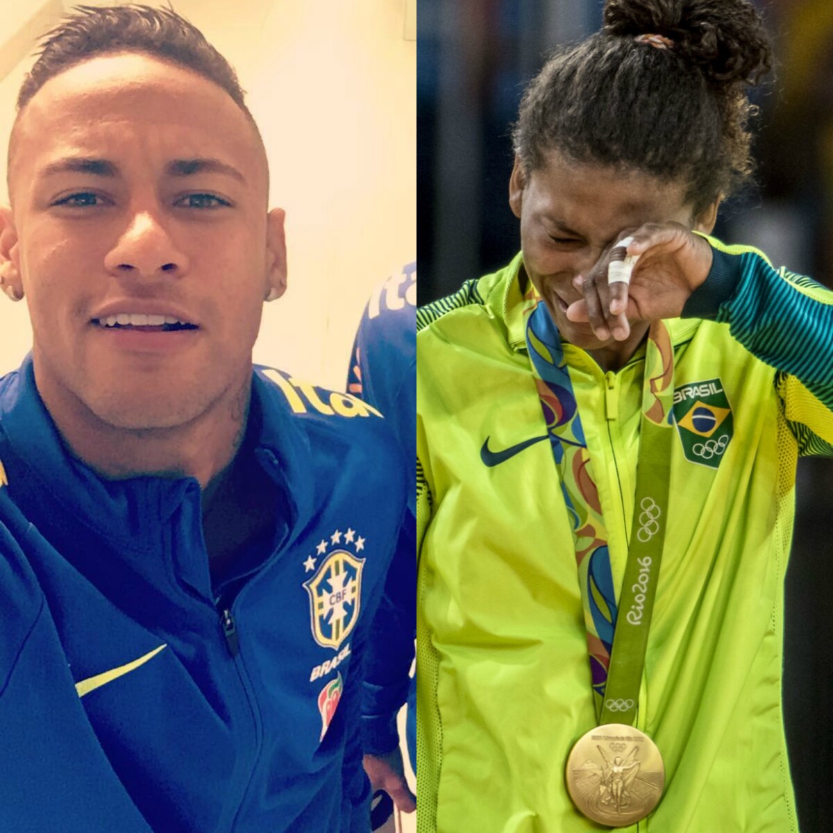 Foto Neymar Homenageia Rafaela Silva Medalha De Ouro No Jud Nesta Segunda Feira Dia De