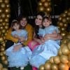 Leandro e Natália Guimarães comemoram aniversário de 3 anos das filhas gêmeas, Maya e Kiara, no buffet 'Planeta Kids', em São Paulo, nesta quarta-feira, 10 de agosto de 2016