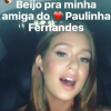 Marina Ruy Barbosa também cantou 'Não Precisa', de Paula Fernandes, e mandou beijo para a cantora