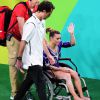 Jade Barbosa deixou a Arena Olímpica da Barra de cadeira de rodas nesta quinta-feira, 11 de agosto de 2016