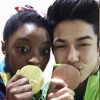 Simone Biles comemorou com Arthur Nory a medalha de bronze que o brasileiro conquistou neste domingo, 14 de agosto de 2016. 'Parabéns1 Orgulho de você', escreveu a ginasta americana no Instagram