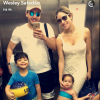 Wesley Safadão reservou a tarde desta segunda-feira, 15 de agosto de 2016, para se divertir com a família