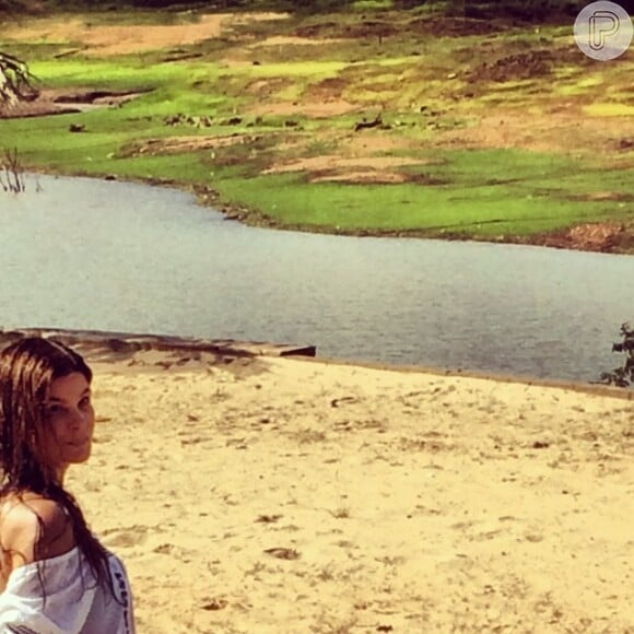 A atriz compartilhou alguns momentos de sua viagem com seguidores do seu Instagram