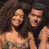 Dora (Juliana Alves) e Tiago (Marcello Melo Jr.) estão felizes com a gravidez, pois sempre sonharam em ter um filho, na novela 'Sol Nascente'