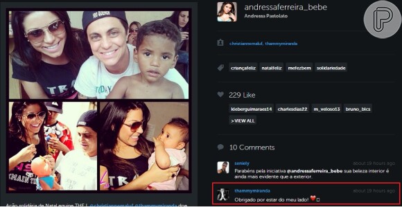 Thammy Miranda participa de evento de caridade com Andressa Ferreira: 'Obrigada por estar ao meu lado', comentou a filha de Gretchen