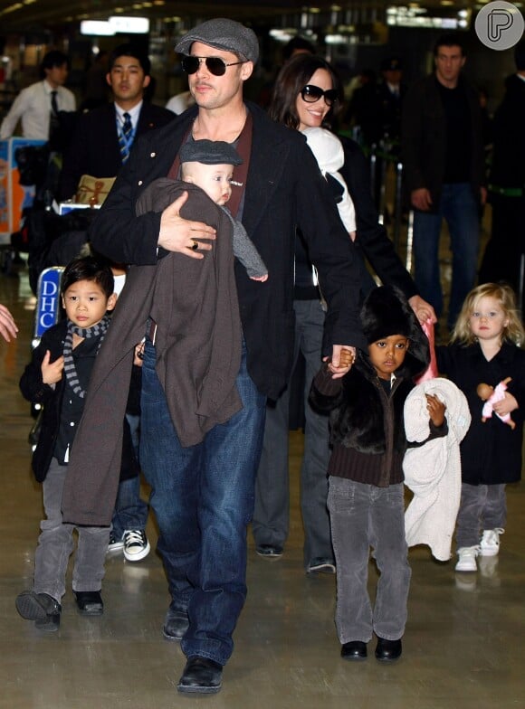 Brad Pitt encontrou apoio nos filhos após separação de Angelina Jolie