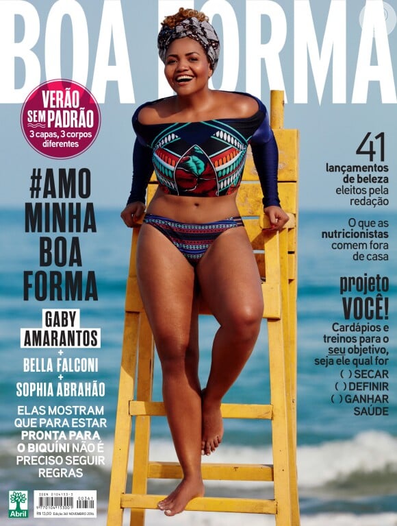 A cantora paraense Gaby Amarantos é capa da revista 'Boa Forma' do mês de novembro