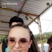Larissa Manoela passeia de barco após show no Amazonas: 'Pela água'. Vídeo!