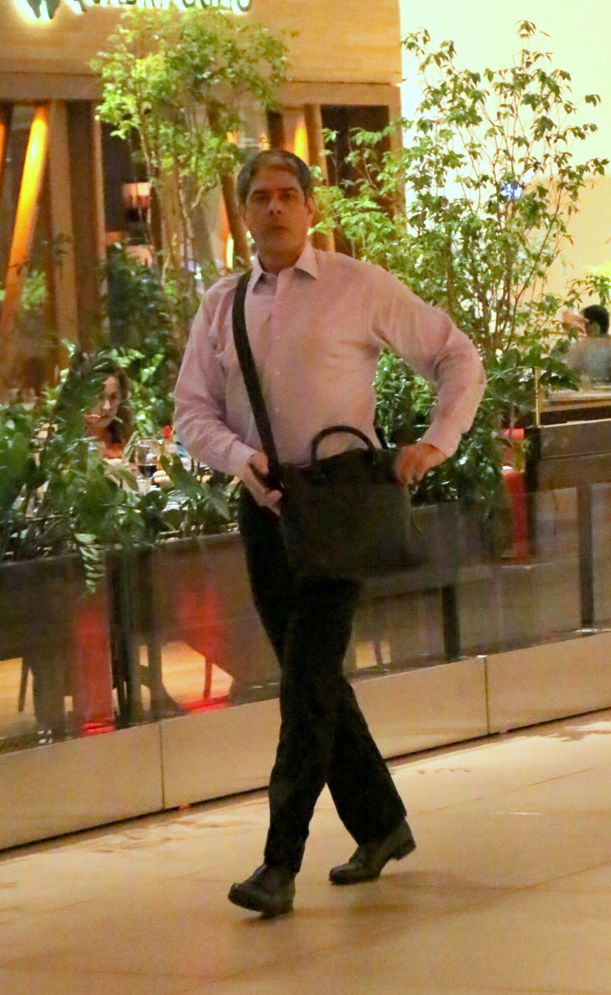 Foto: William Bonner quando chegou ao estabelecimento era esperado