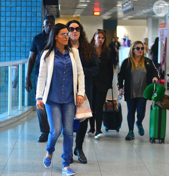 Letícia Lima e Ana Carolina viajaram juntas nesta sexta-feira (18)