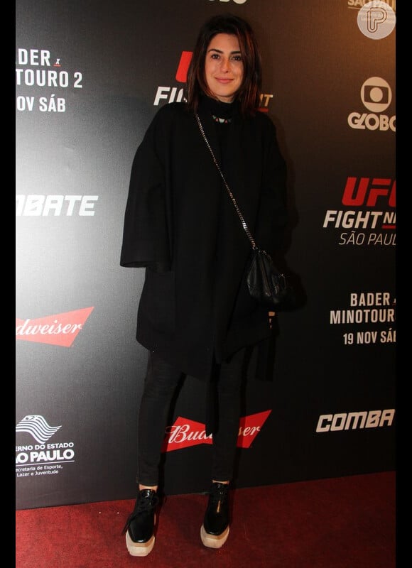 Fernanda Paes Leme assistiu o UFC no Ginásio do Ibirapuera, em São Paulo, na madrugada deste sábado, 19 de novembro de 2016